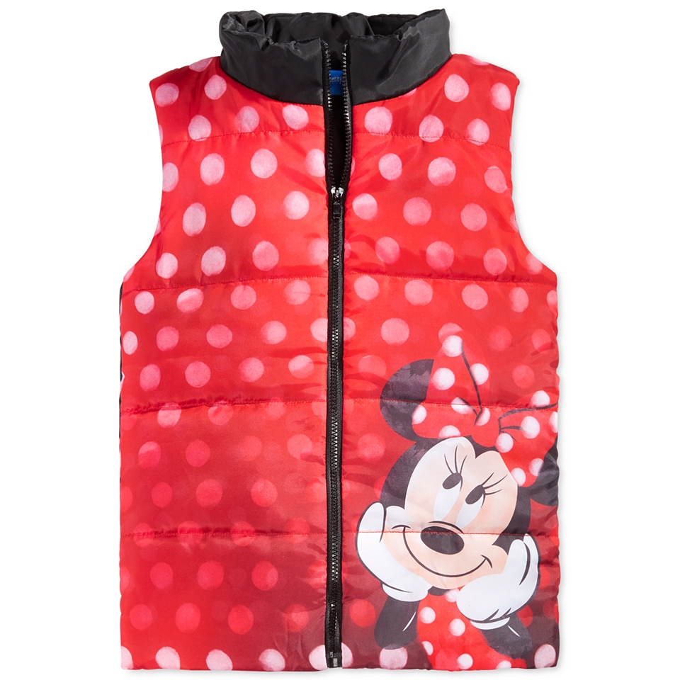 Disney Little Girls Minnie Mouse Puffer Vest   Kids & Baby