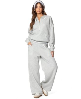 Womens Ashtin Ruffle Trim Sweatpants