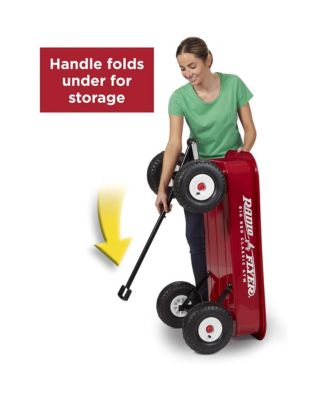 Steel Wagon, Walking & Riding Cart for Kids Age 1-5, Big Red Classic