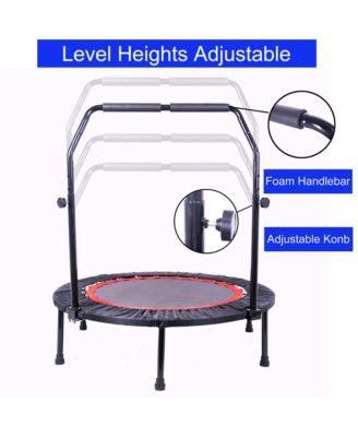 40 Inch Mini Exercise Trampoline Fitness Rebounder Trampoline with Safety Pad Max. Load 300LBS