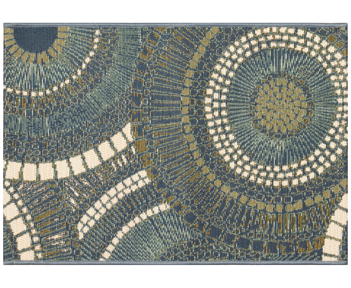 Liora Manne Esencia Circles 2'x2'10" Area Rug In Azure