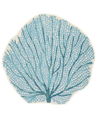 Liora Manne' - Esencia Coral Fan 3'3"x3'3" Novelty Area Rug