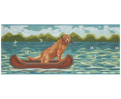 Liora Manne' - Esencia Lake Dog 1'11"x4'11" Runner Area Rug