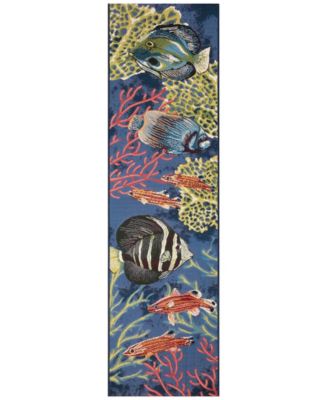 Liora Manne' - Marina Fish 1'11"x7'6" Runner Area Rug