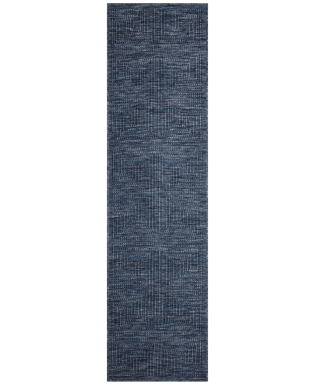Liora Manne Soleil Maize 1'11"x7'6" Runner Area Rug In Navy