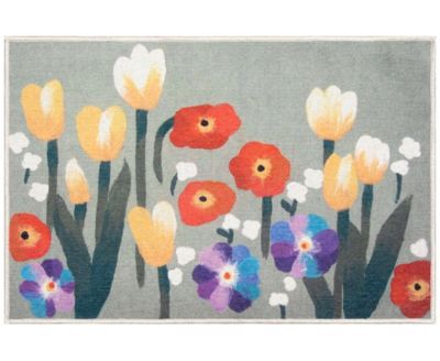 Liora Manne Impressions Le Jardin Rug Collection In Green