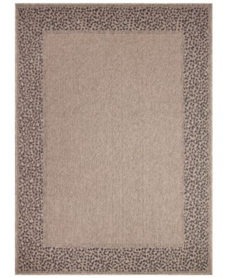 Liora Manne' - Monaco Leopard Border 5'3"x7'3" Area Rug
