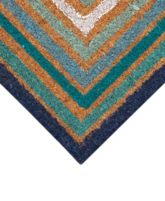 Liora Manne Natura Boxes Rug Collection In Blue