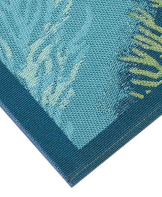 Liora Manne Esencia Coral Garden Rug Collection In Ocean