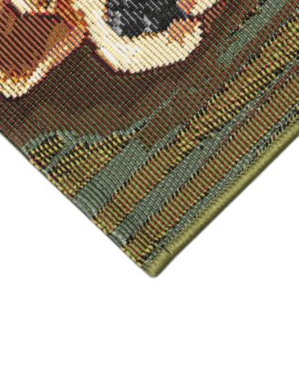 Liora Manne Esencia Nap In A Cap Rug Collection In Green,red