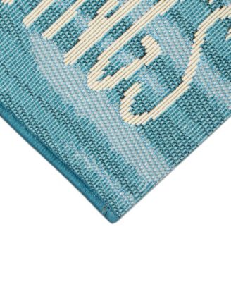 Liora Manne Esencia Seas Greetings Rug Collection In Ocean