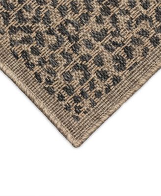 Monaco Leopard Border 5'3"x7'3" Area Rug
