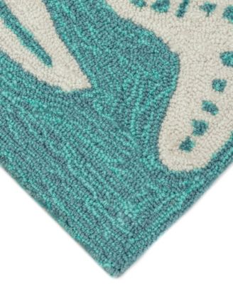 Capri Starfish 1'8"x2'6" Area Rug