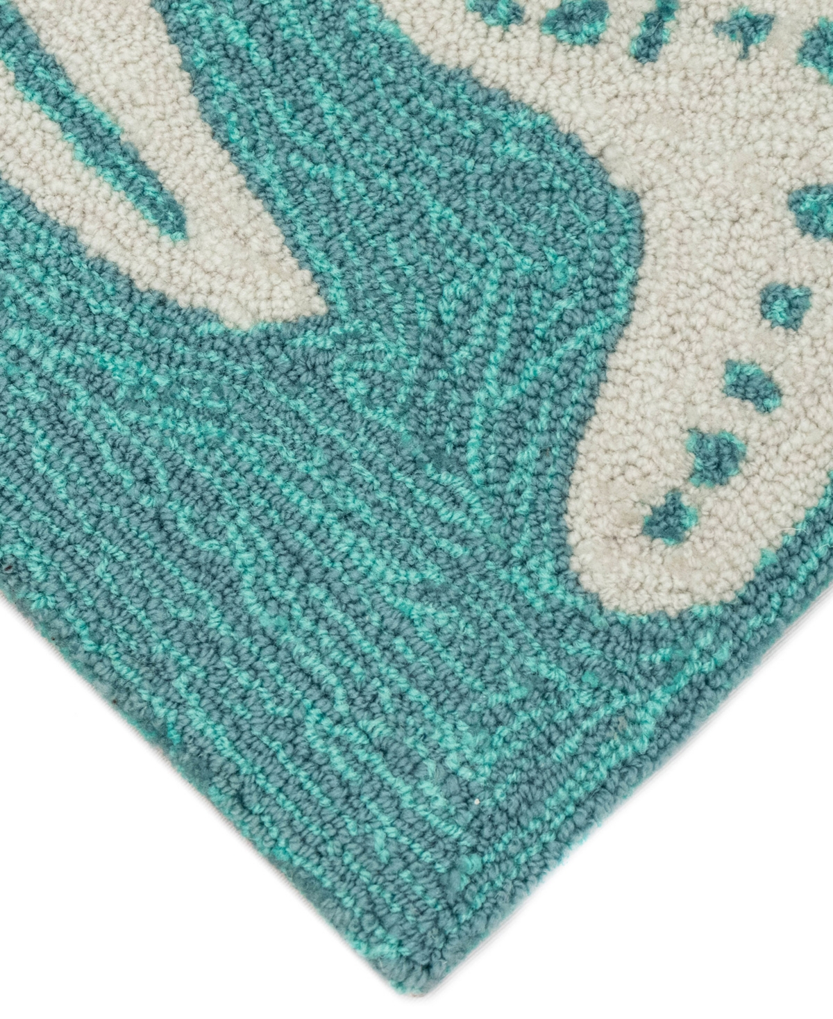Liora Manne Capri Starfish Area Rug, 1'8 X 2'6 In Aqua