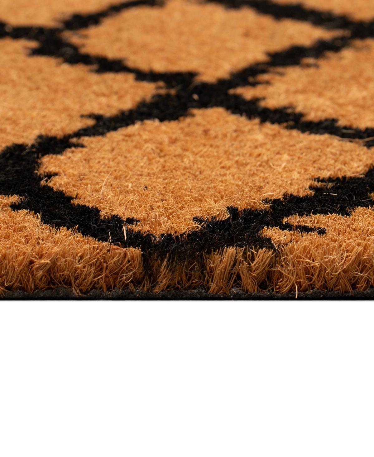Liora Manne Natura Ikat Lattice 2'x3' Area Rug In Black