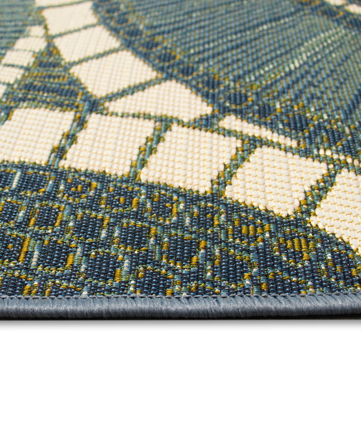 Liora Manne Marina Circles 7'10"x9'10" Area Rug In Azure