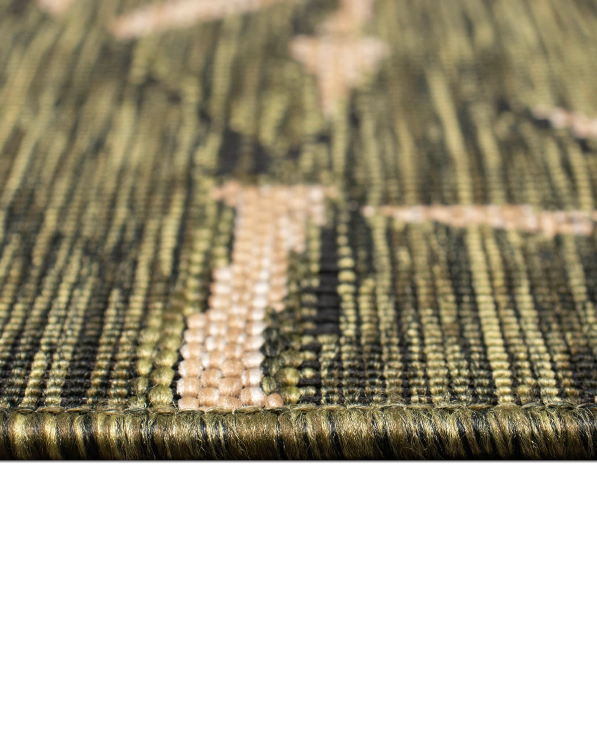 Liora Manne Carmel Border 6'6"x9'4" Area Rug In Green