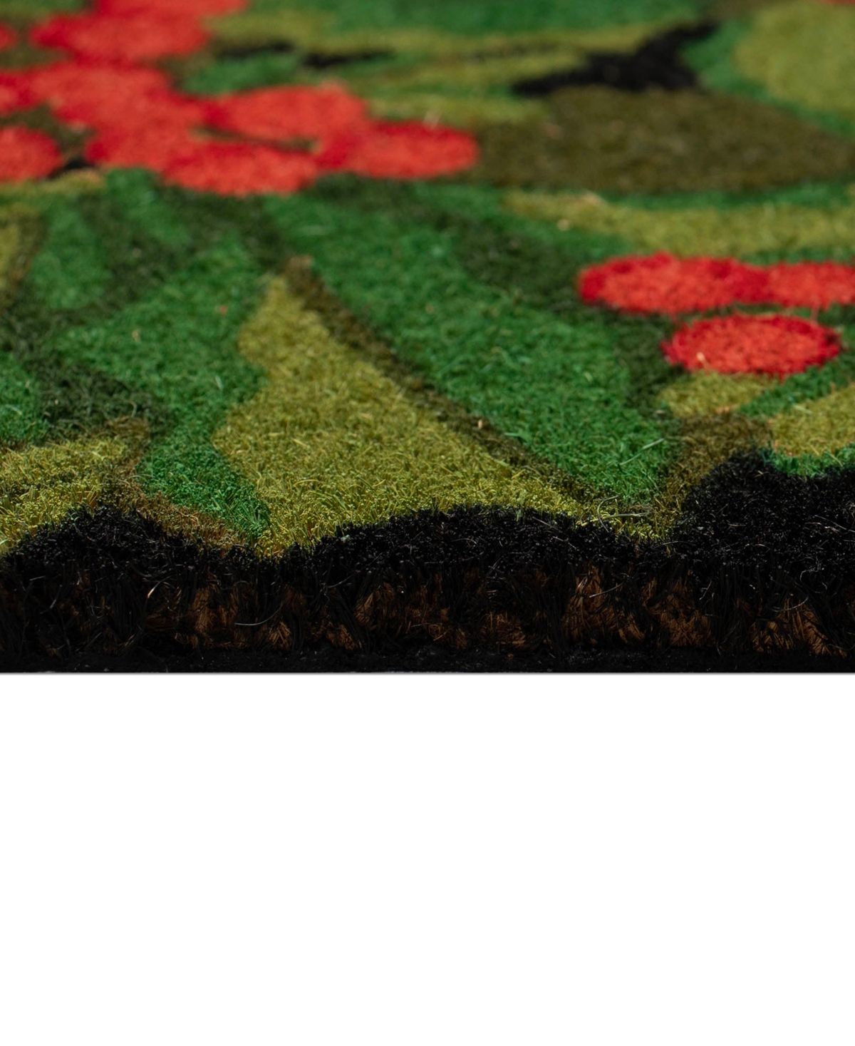 Liora Manne Natura Hollyberries 1'6"x2'6" Area Rug In Black