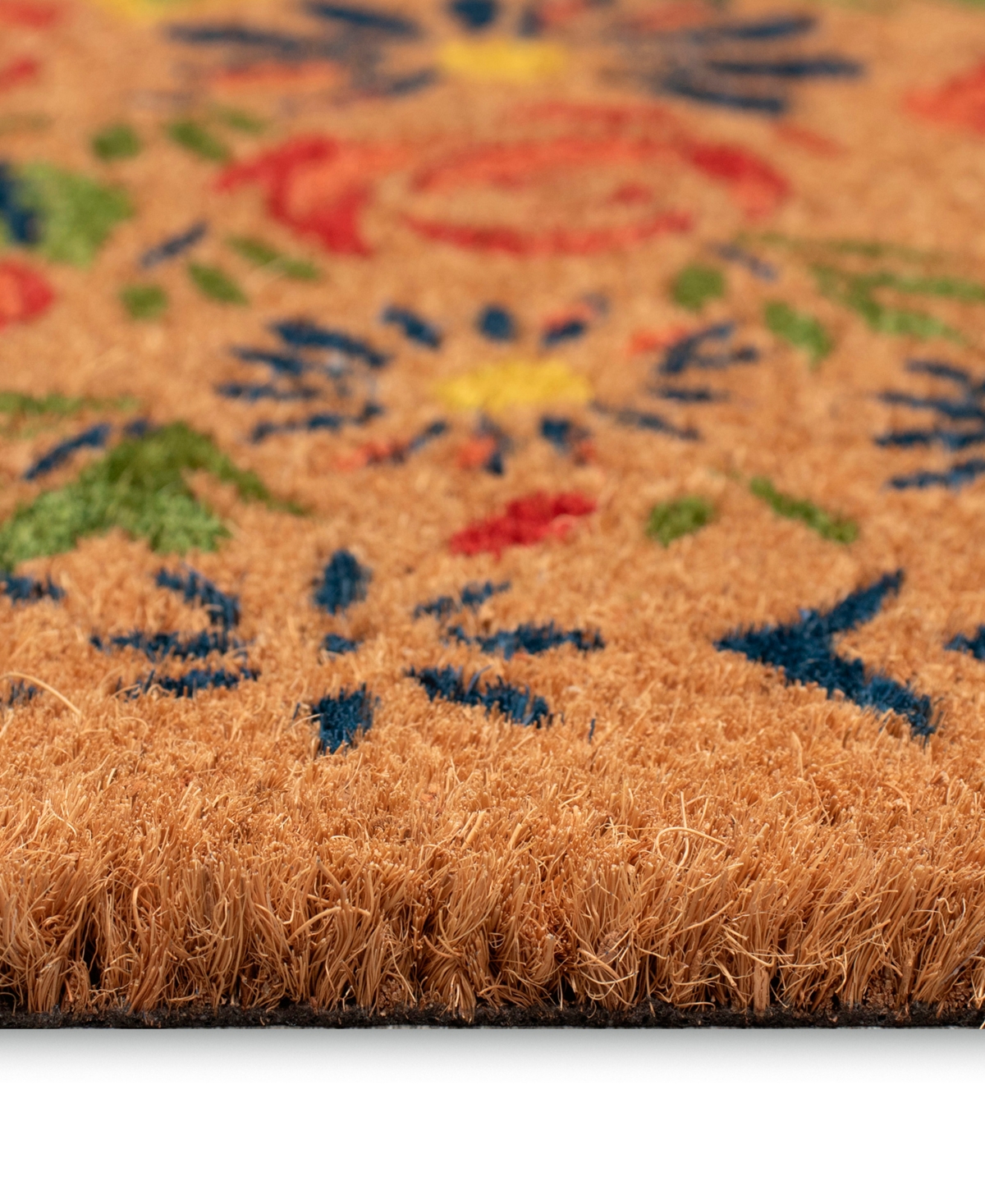 Liora Manne Natura Block Print Flowers 1'6"x2'6" Area Rug In Multi