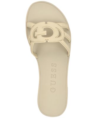 Women's Elyho Jellie Logo Cutout Flat Sandals