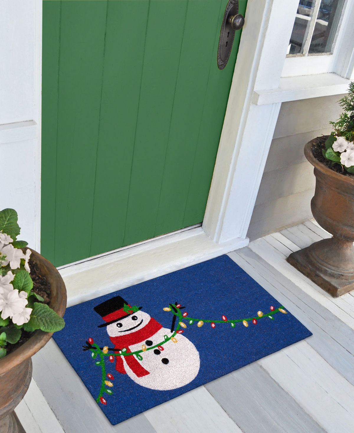 Liora Manne Natura Frosty And Bright 1'6"x2'6" Area Rug In Navy