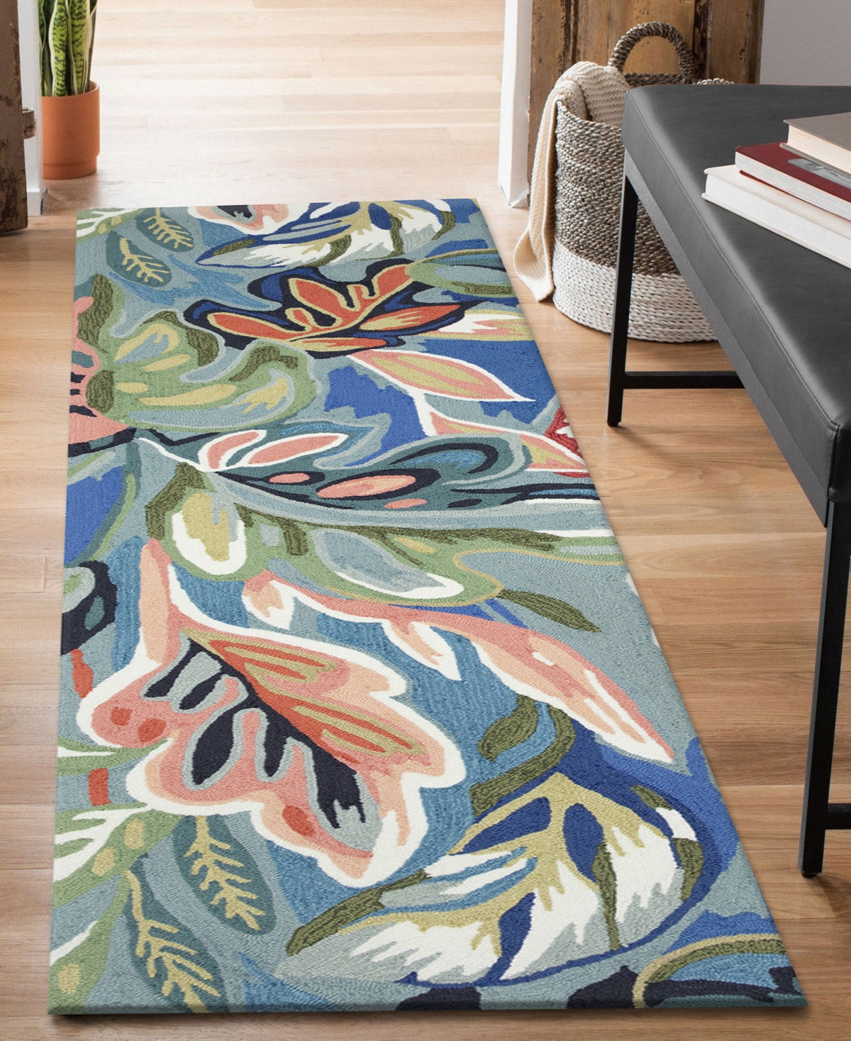 Liora Manne Capri On Holiday 2'x5' Runner Area Rug In Blue