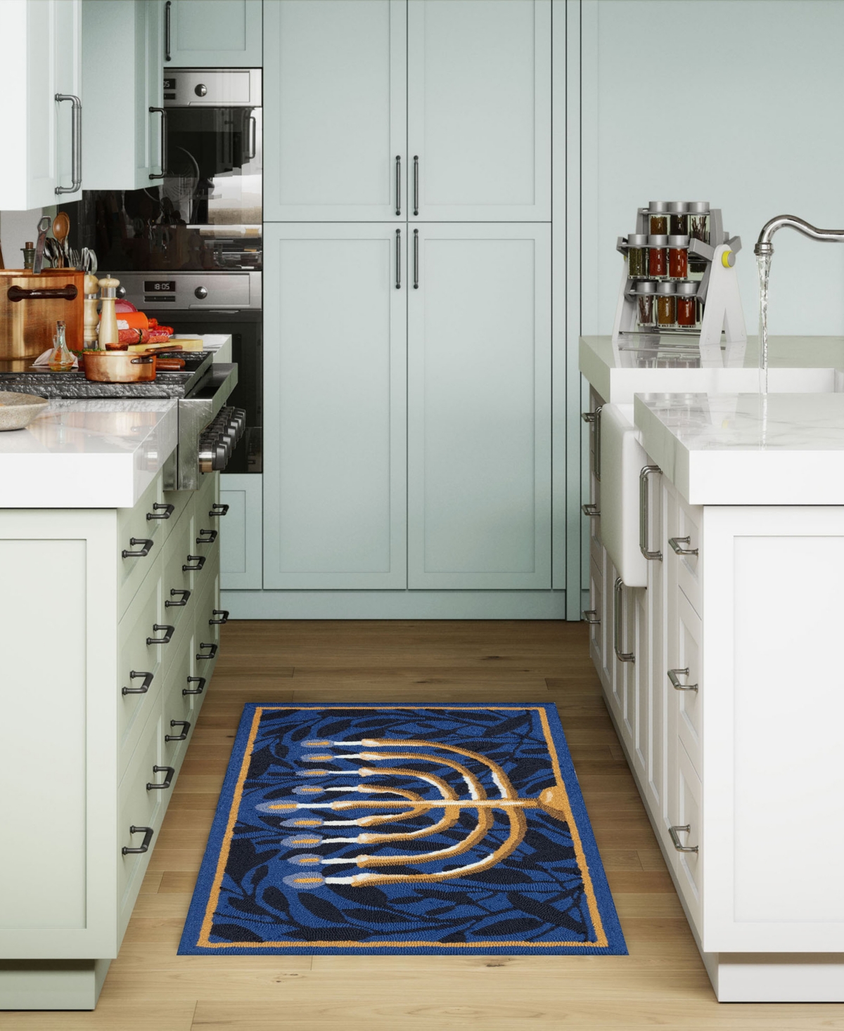 Liora Manne Frontporch Nights Of Lights 2'6"x4' Area Rug In Navy