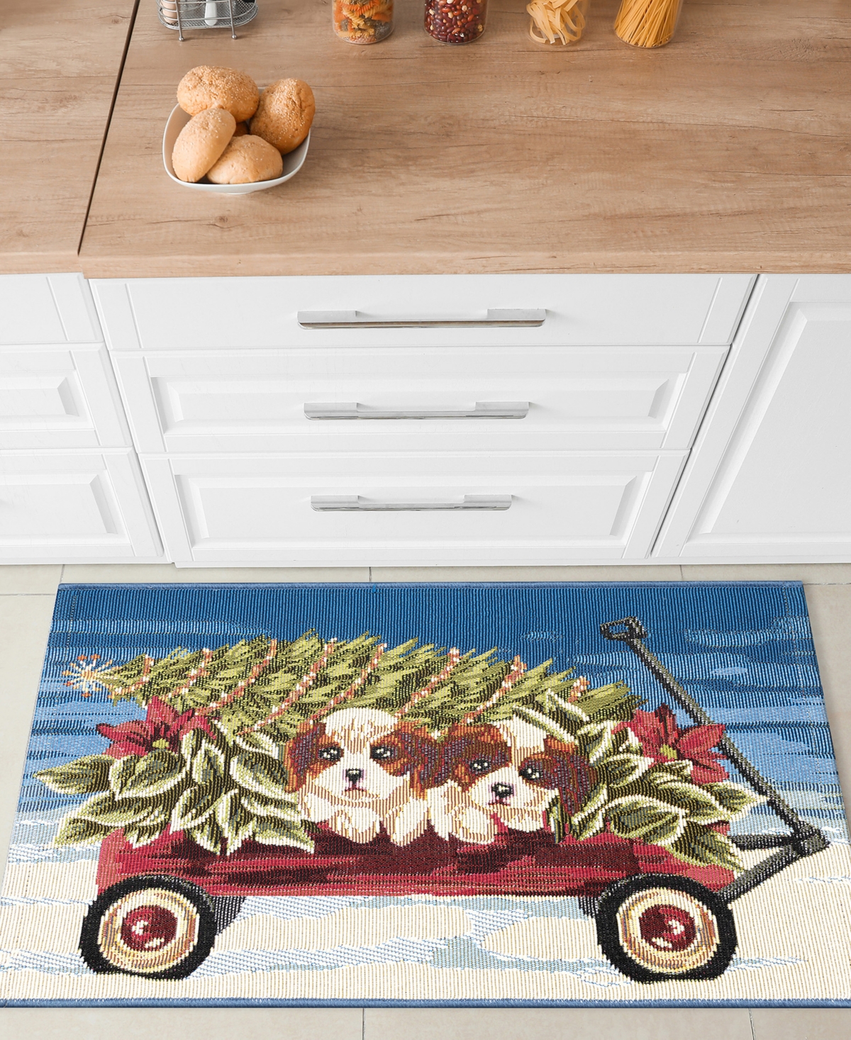 Liora Manne Esencia Wagon Wonderland 2'5"x3'11" Area Rug In Blue