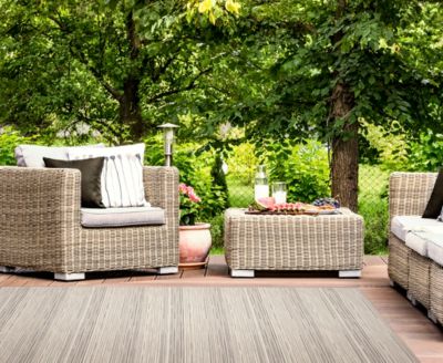 Miranda Tweed Stripe Rug Collection