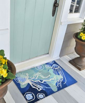 Liora Manne Capri Jelly Fish Rug Collection In Ocean