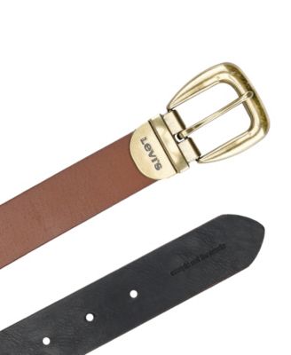 Women's Reversible Western-Style Buckle Leather Belt