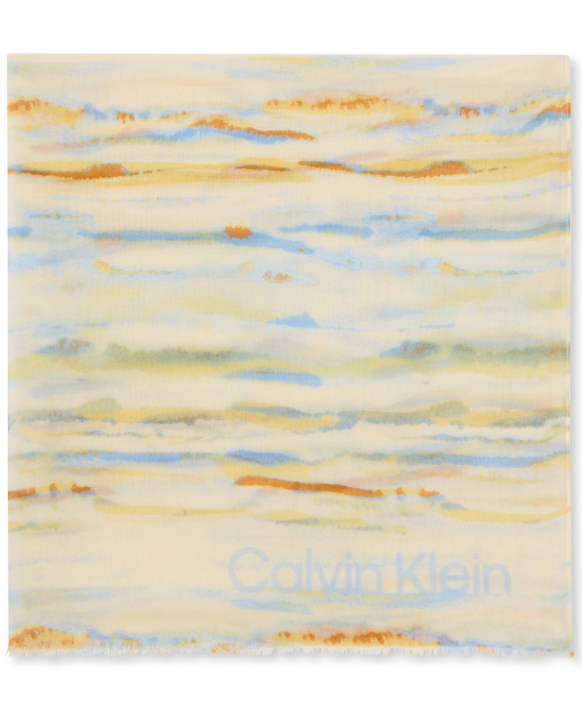 Calvin Klein Sunset Beach Wrap In Latte