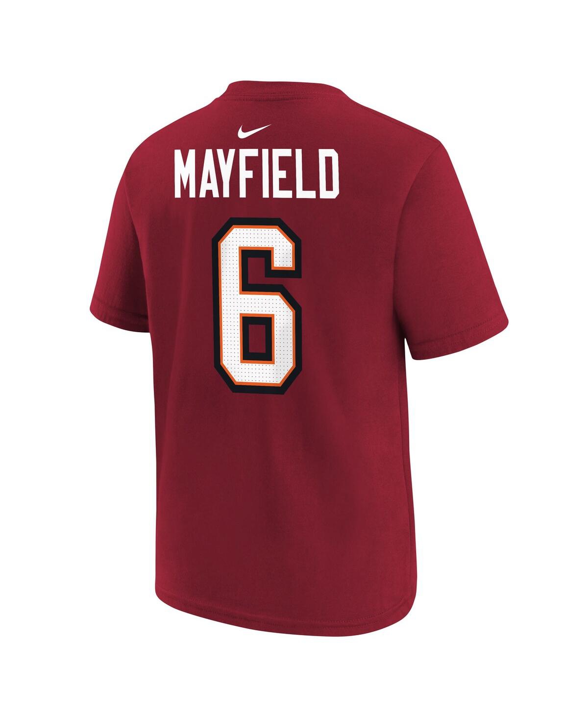 Nike Men's Baker Mayfield Red Tampa Bay Buccaneers Player Name Number T-shirt In Red