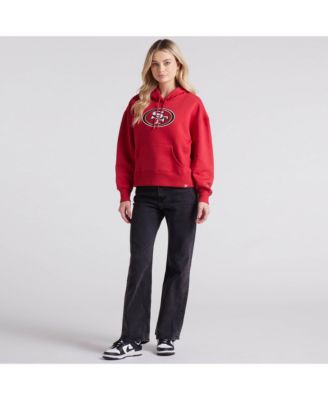Women's Scarlet San Francisco 49ers Legacy Fleece Pullover Hoodie
