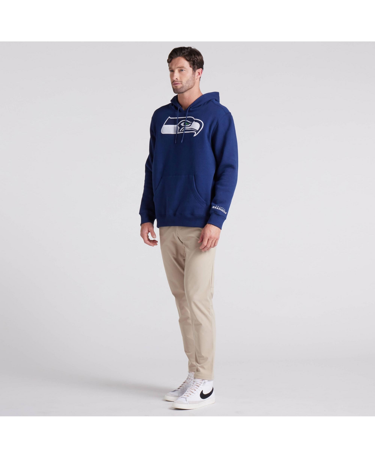 Fanatics Men's Navy Seattle Seahawks Legacy Fleece Pullover Hoodie In Navy