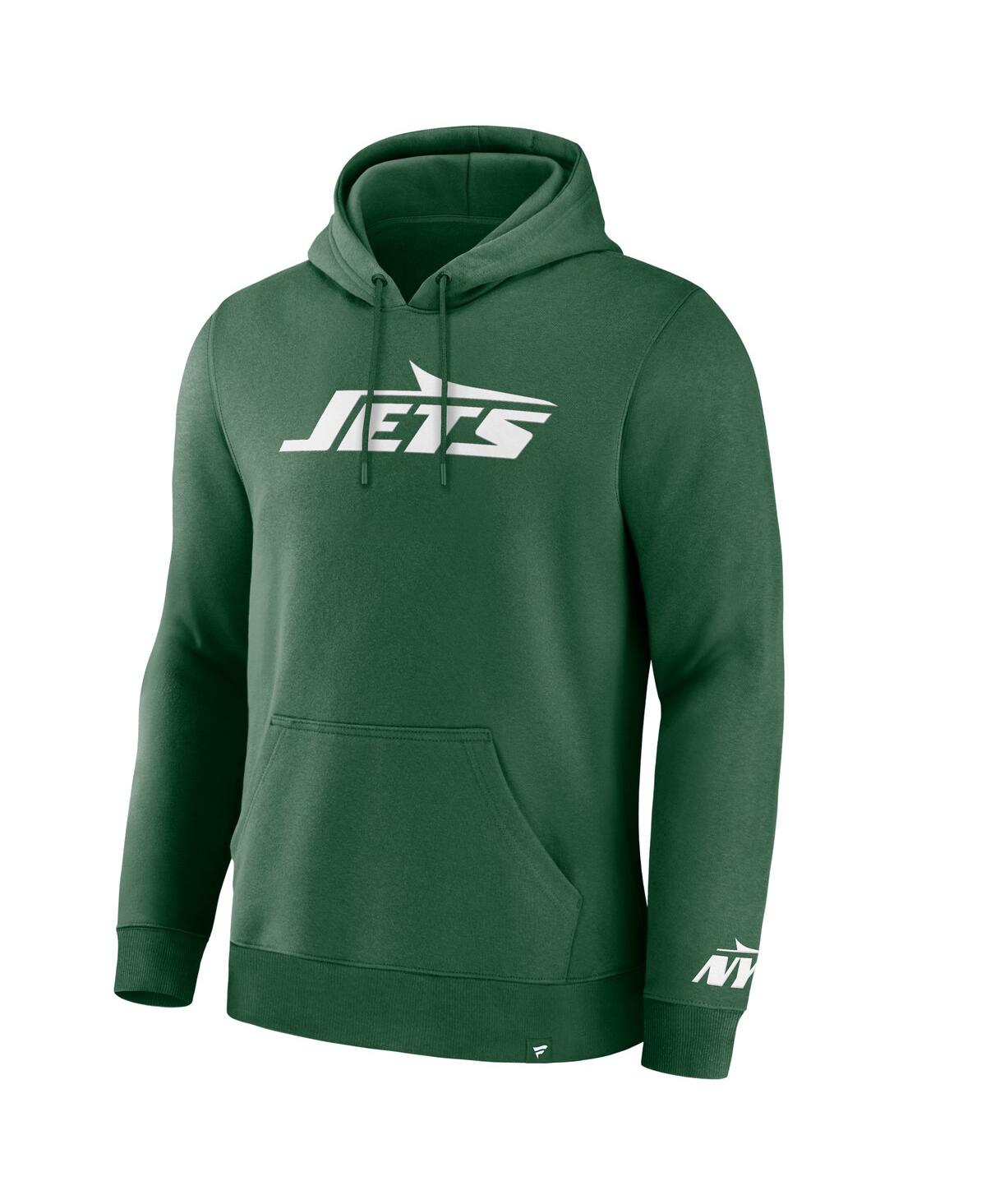 Fanatics Men's Green New York Jets Legacy Fleece Pullover Hoodie In Green