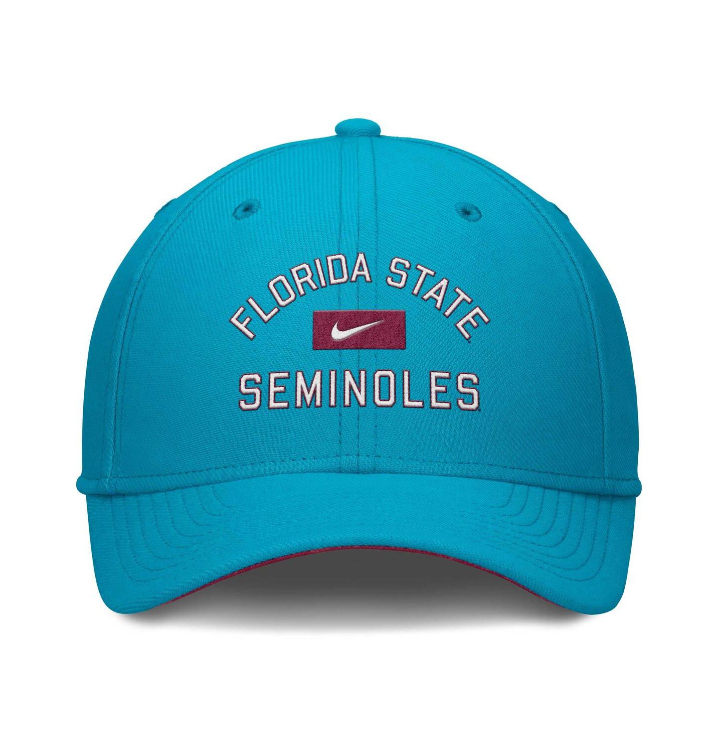 Мужская кепка Nike Turquoise Florida State Seminoles Swoosh Flex Hat — фото 2