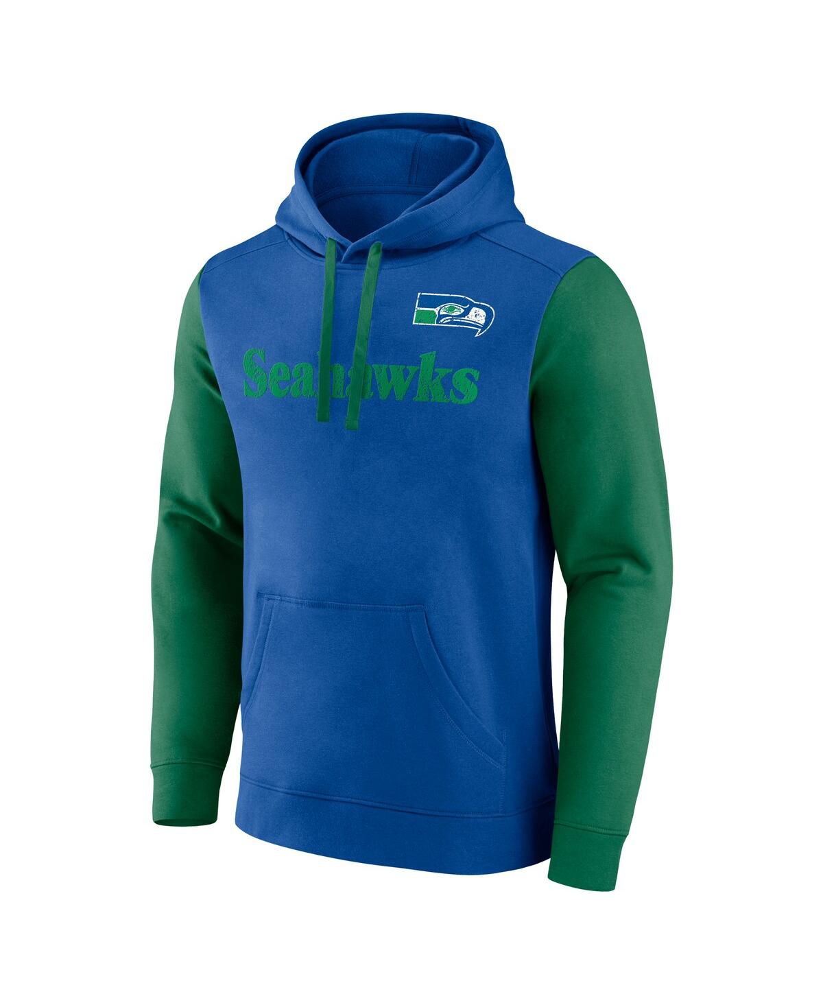Fanatics Men's Royal Seattle Seahawks Fleece Pullover Hoodie In Royal