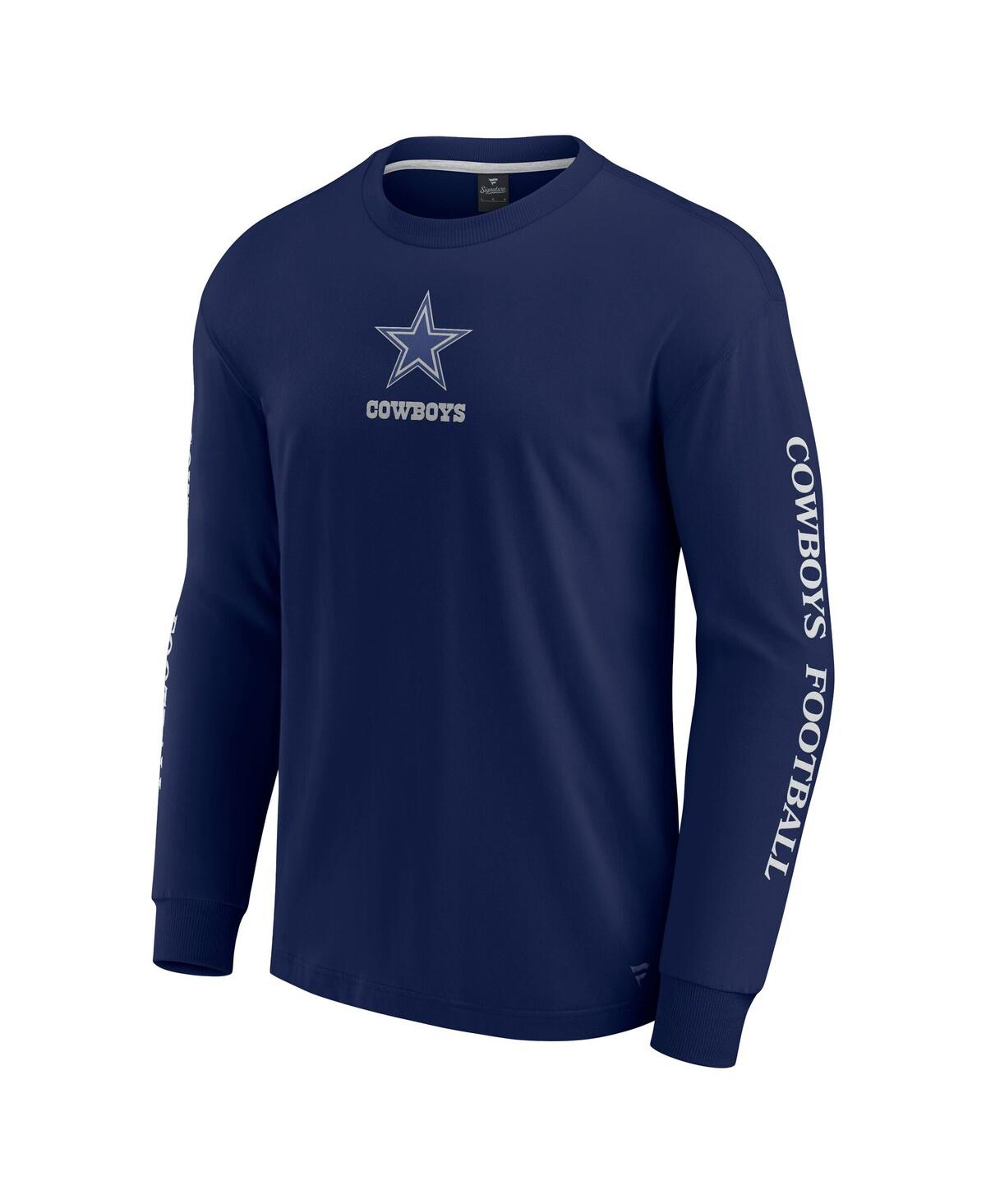 Fanatics Men's And Women's Navy Dallas Cowboys Elements Strive Long Sleeve T-shirt In Navy