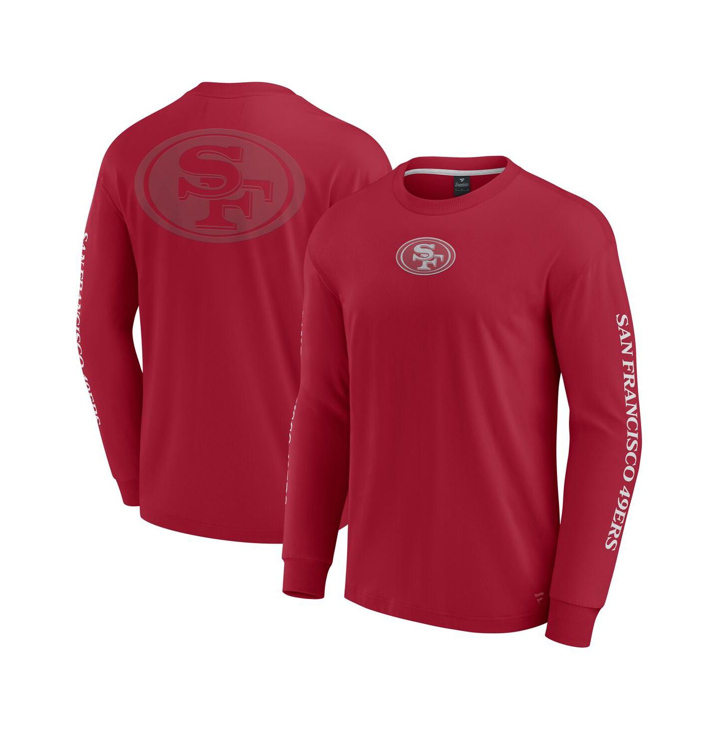Футболка Fanatics Scarlet San Francisco 49ers Elements Strive Long Sleeve — фото 1