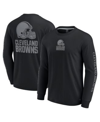 Fanatics - Men's and Women's Black Cleveland Browns Elements Strive Long Sleeve T-Shirt