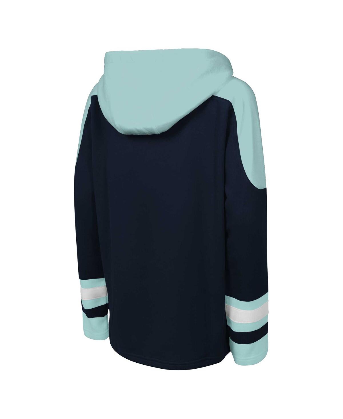 Outerstuff Big Boys And Girls Deep Sea Blue Seattle Kraken Must Have Home V-neck Pullover Hoodie In Blue