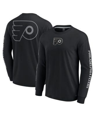 Fanatics - Men's Black Philadelphia Flyers Elements Strive Long Sleeve T-Shirt