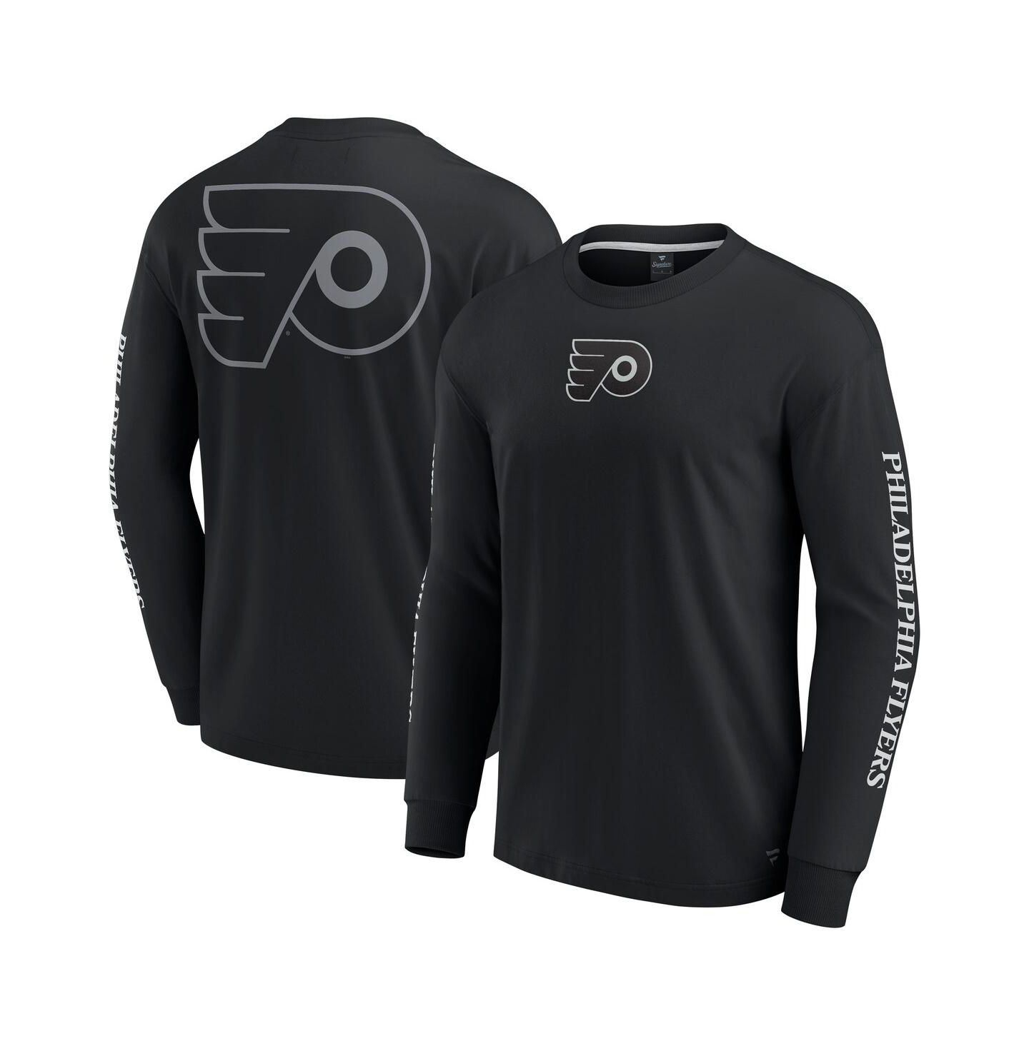 Мужская футболка Fanatics Black Philadelphia Flyers Elements Strive Long Sleeve — фото 1