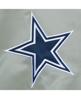 Men's Deion Sanders Navy Dallas Cowboys Retired Player Graphic Full-Zip Satin Jacket