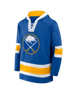Men's Royal Buffalo Sabres Inside Line Fleece Pullover Hoodie