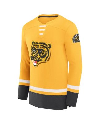 Men's Gold Boston Bruins Vintage High Point Long Sleeve T-Shirt