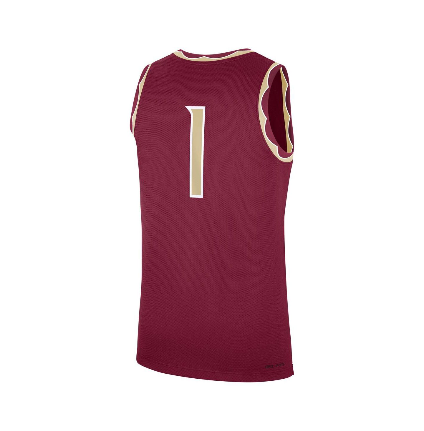 Мужской топ Nike 1 Garnet Florida State Seminoles Road Replica Jersey — фото 3