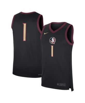 Nike - Men's 1 Black Florida State Seminoles Alternate Replica Jersey
