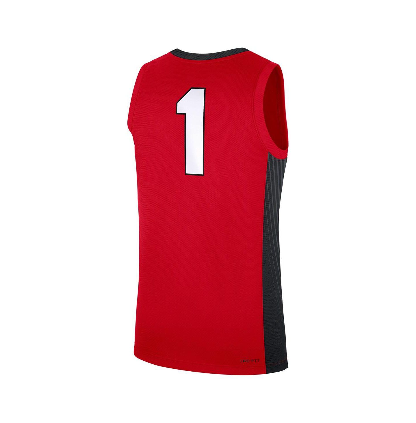 Мужской топ Nike 1 Red Georgia Bulldogs Road Replica Jersey — фото 3